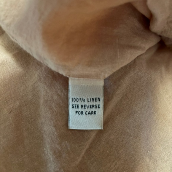 Tan Linen Dress - Picture 16 of 16